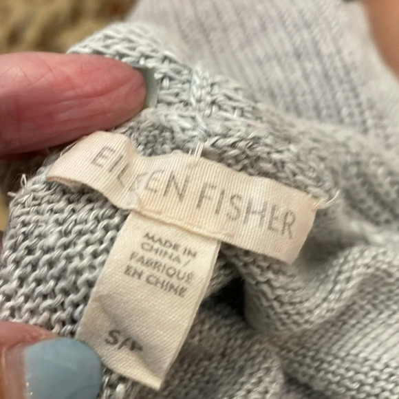 Eileen Fisher 100% Linen Cardigan Size S/P - Picture 4 of 5